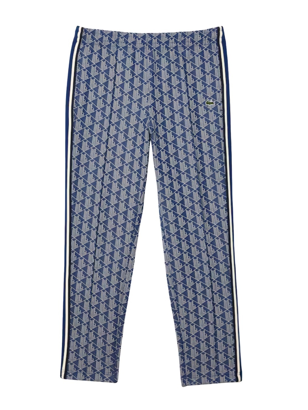 NWT Men’s Lacoste Paris Monogram Navy & Light Blue Allover Logo Joggers